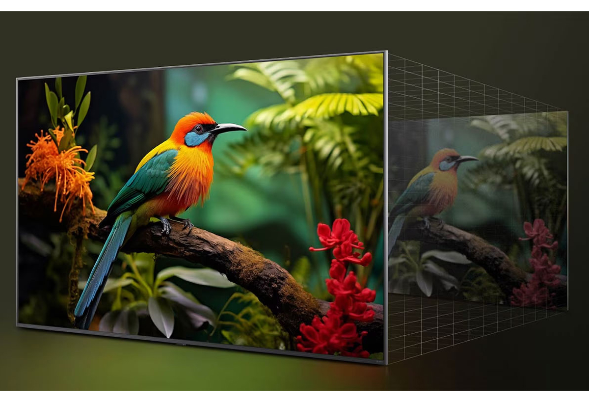Απεικονίζεται το 4K Super Upscaling.